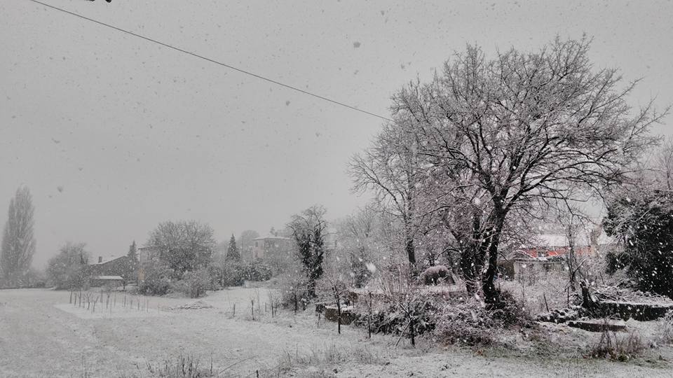 Snijeg na Grobinšćini (foto: facebook Marin Perušić Žuža)